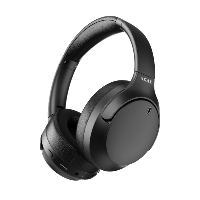 Akai Ακουστικά BTH-P200ANC Ασύρματα over ear αναδιπλούμενα με Bluetooth, Handsfree, Aux-In και ANC