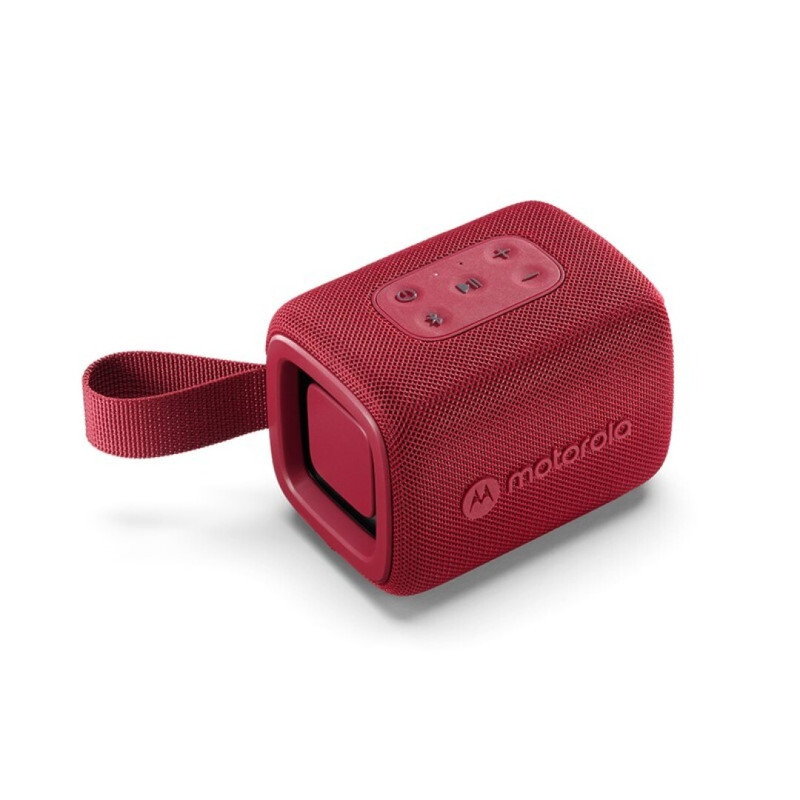 Motorola Φορητό αδιάβροχο ηχείο Βluetooth Rokr 300 Κόκκινο με USB Type-C, IP67, Τrue Wireless Link και Qi ασύρματη φόρτιση - 7W