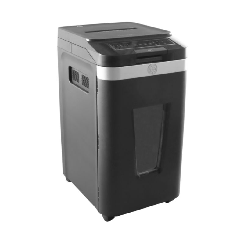 HP Pro Shredder Auto 400CC - 2822 Μαύρος καταστροφέας εγγράφων με συνδετήρες και καρτών Cross Cut P4 - 10 Manual /400 Auto x A4 - 53L