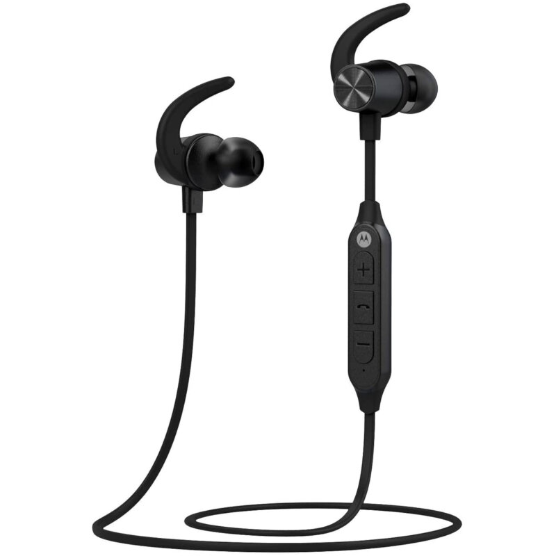 Motorola Ακουστικά ασύρματα Moto SP105 αδιάβροχα Bluetooth Handsfree με neck-band και ear-fin