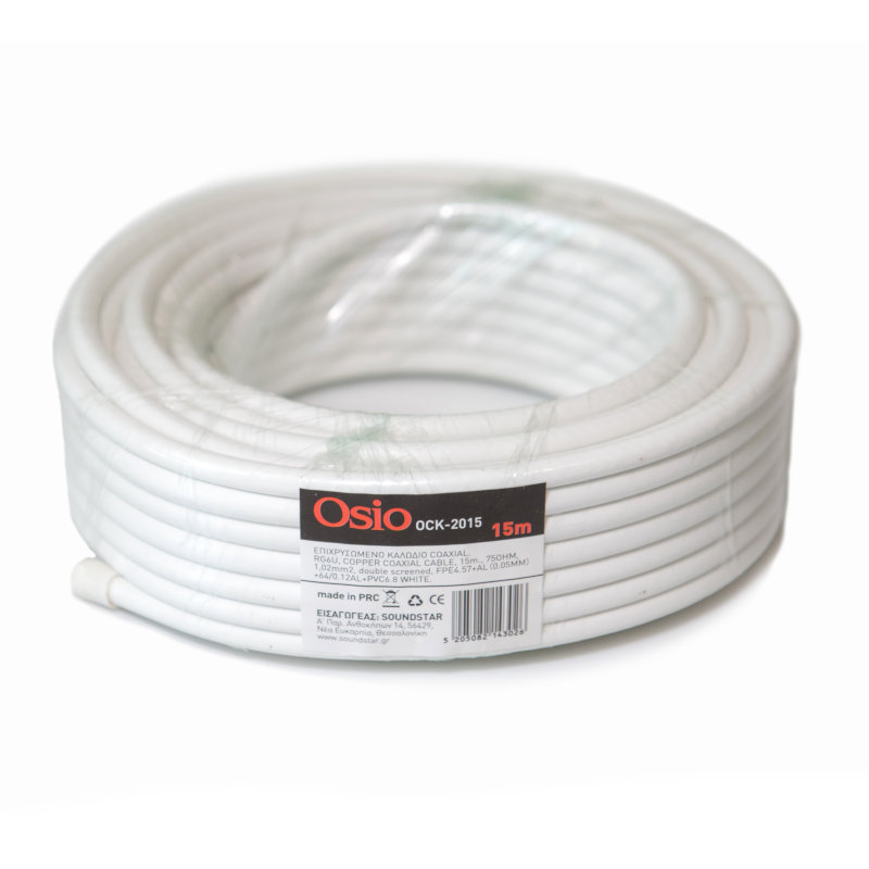 Osio Καλώδιο κεραίας OCK-2015 ομοαξονικό 15M 75Ω