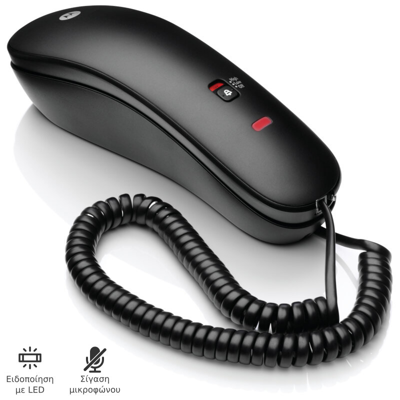 Motorola Ενσύρματο τηλέφωνο γόνδολα CT50 GR Μαύρο 