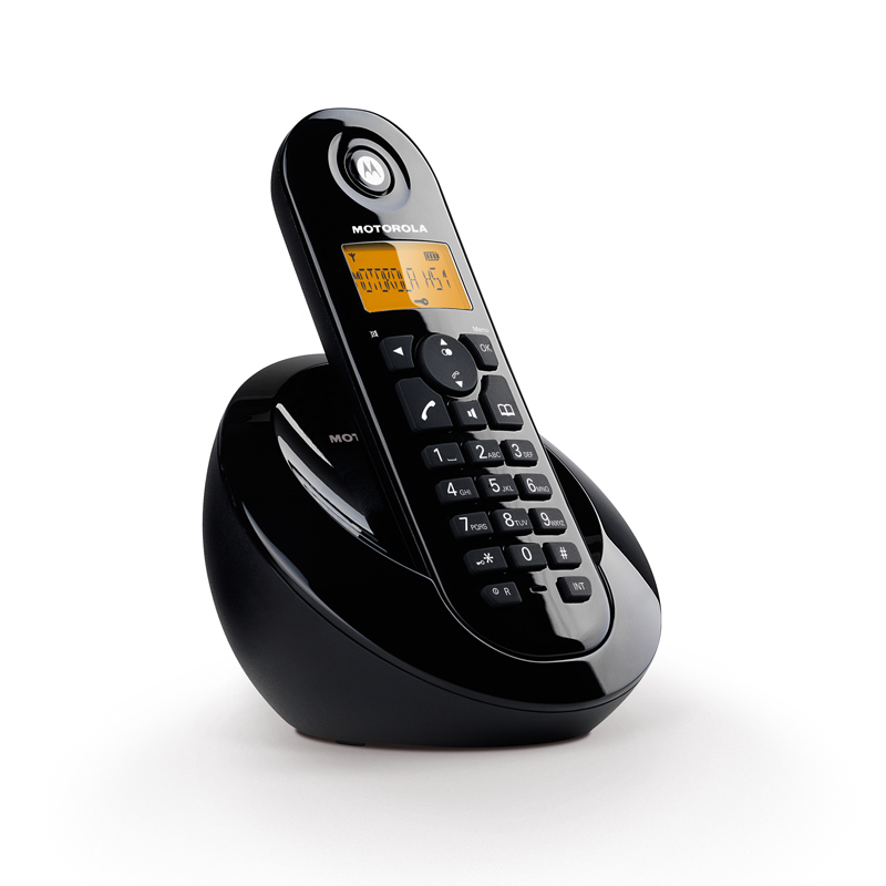 Motorola Ασύρματο τηλέφωνο C601 Μαύρο (Ελληνικό Μενού) με ανοιχτή ακρόαση