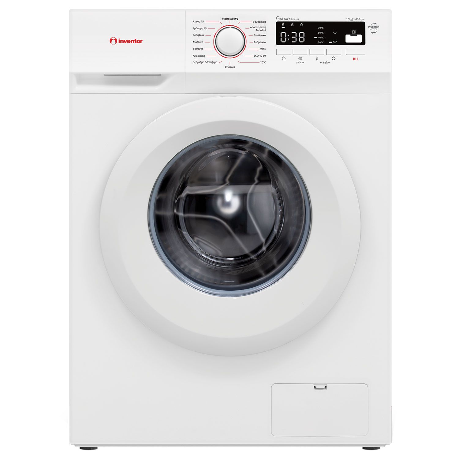 Inventor Πλυντήριο ρούχων GL1014A (10Kg 1400Rpm A)