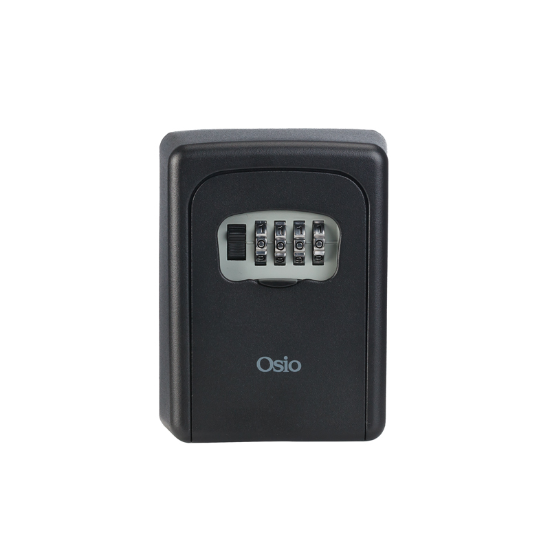 Osio Κλειδοθήκη OSB-3680-BL Μαύρη από αλουμίνιο με συνδυασμό 4 ψηφίων