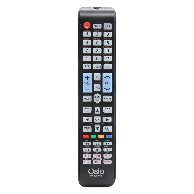Osio Τηλεχειριστήριο τηλεόρασης 1000 σε 1 OST-5021 Universal