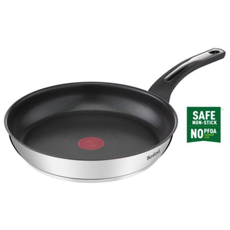 Tefal Τηγάνι Ανοξείδωτο Αντικολλητικό Emotion E30006 Titanium Επίστρωση 28cm
