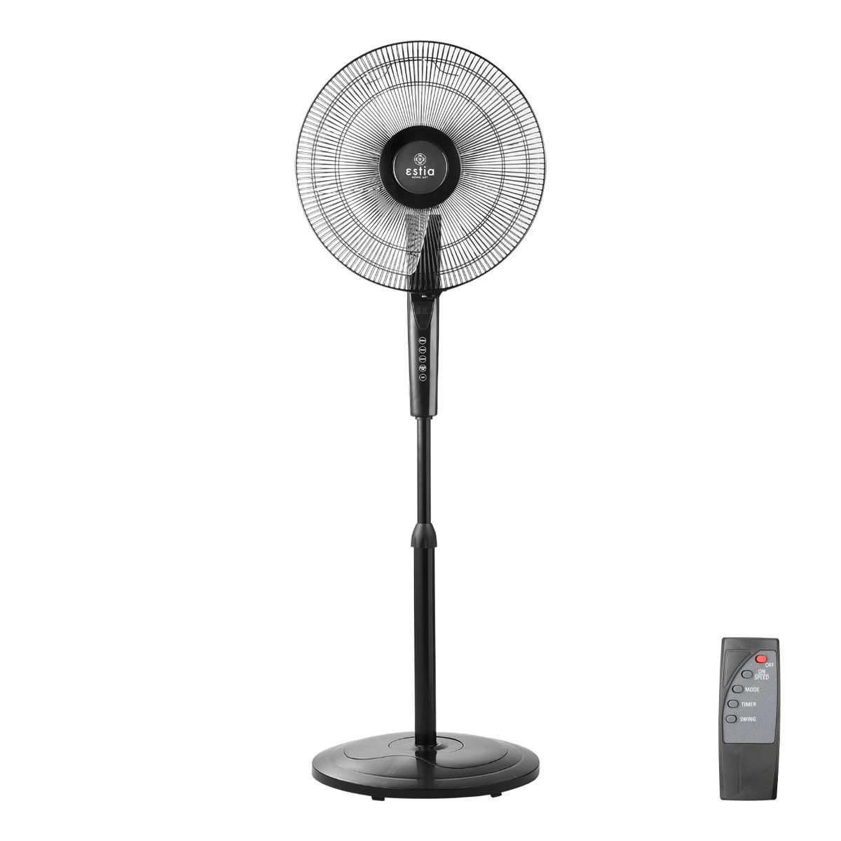 Estia Ανεμιστήρας στάντ επιδαπέδιος ABEL 40cm 60w με LED οθόνη αφής & τηλεχειριστήριο