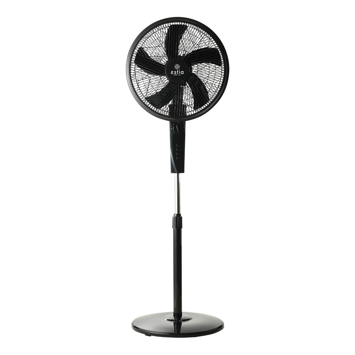 Estia Ανεμιστήρας στάντ επιδαπέδιος AITHER 40cm 45w ΜΑΥΡΟΣ με χρονοδιακόπτη