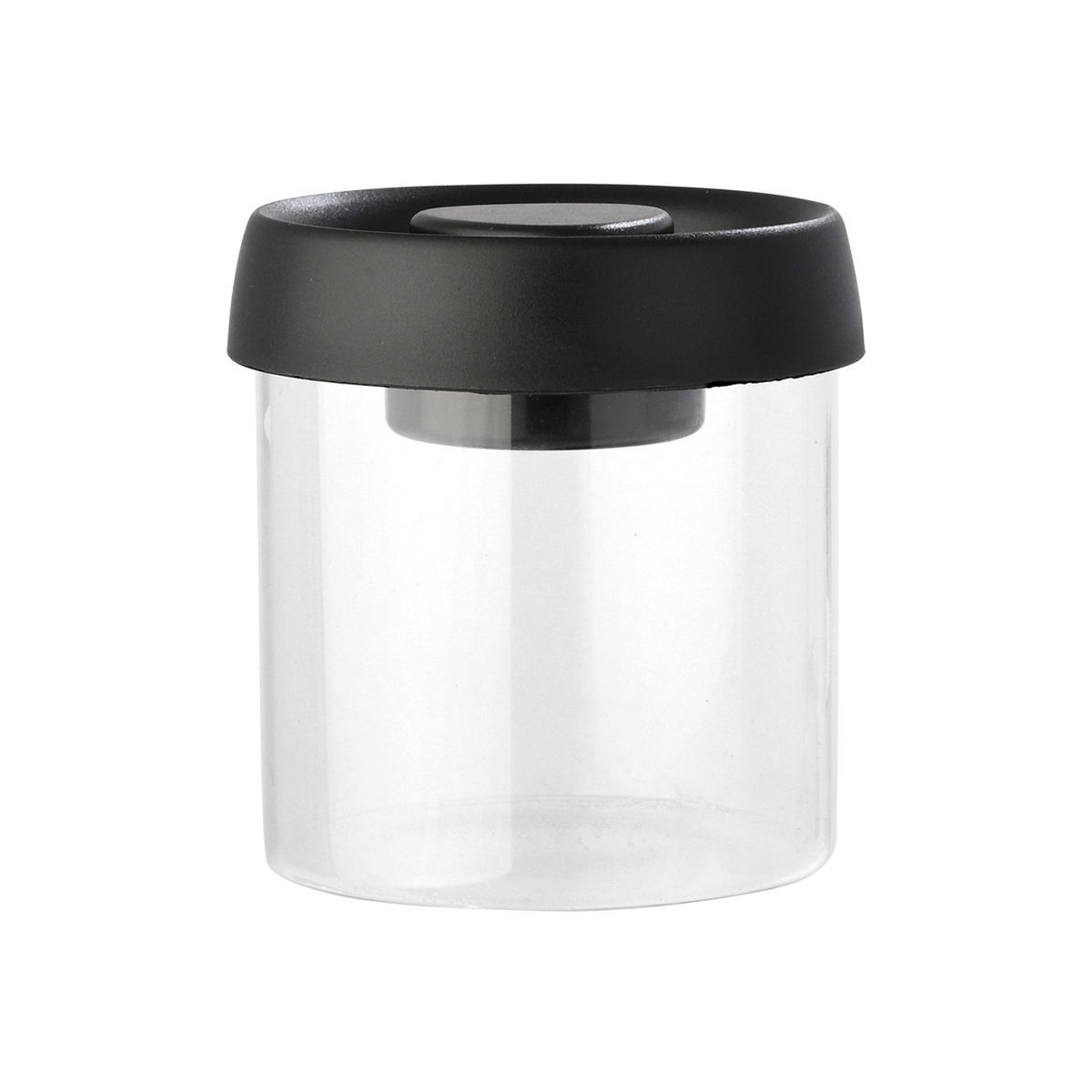 Estia ΔΟΧΕΙΟ ΑΠΟΘΗΚΕΥΣΗΣ ΚΕΝΟΥ ΑΕΡΟΣ ΓΥΑΛΙΝΟ 450ml ΜΕ ΚΑΠΑΚΙ ΜΑΥΡΟ