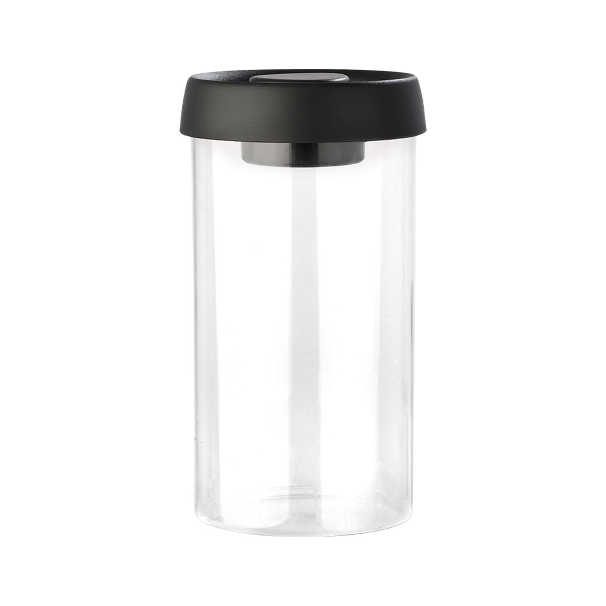 Estia ΔΟΧΕΙΟ ΑΠΟΘΗΚΕΥΣΗΣ ΚΕΝΟΥ ΑΕΡΟΣ ΓΥΑΛΙΝΟ 900ml ΜΕ ΚΑΠΑΚΙ ΜΑΥΡΟ
