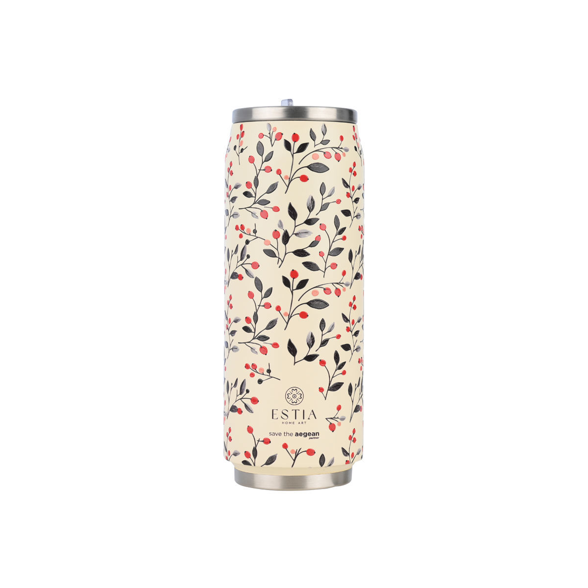Estia Θερμός Travel Cup Save The Aegean 500ml Bloom Beige