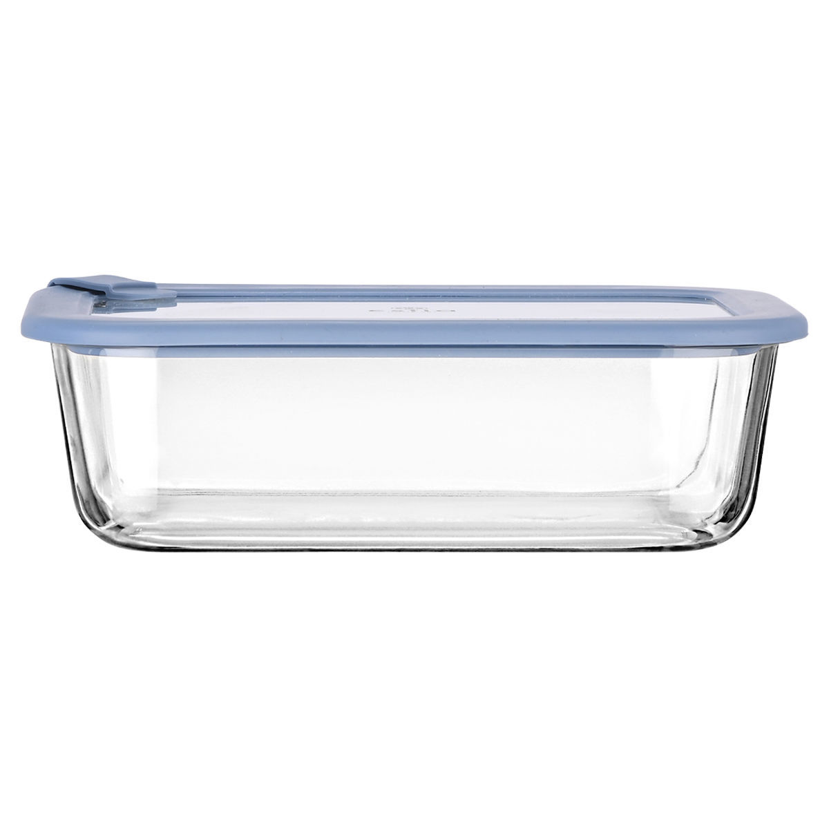 Estia Φαγητοδοχείο COLORSEAL γυάλινο 1520ml 23.5x17.8x7.6cm με καπάκι σιλικόνης Μπλέ