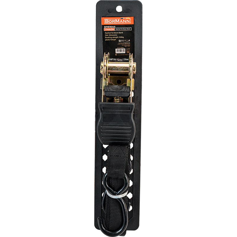 BORMANN Pro BORMANN Pro BRB1040 Ιμάντες Πρόσδεσης Καστάνιας 25mm x 5m,Αντοχή 0.5Ton