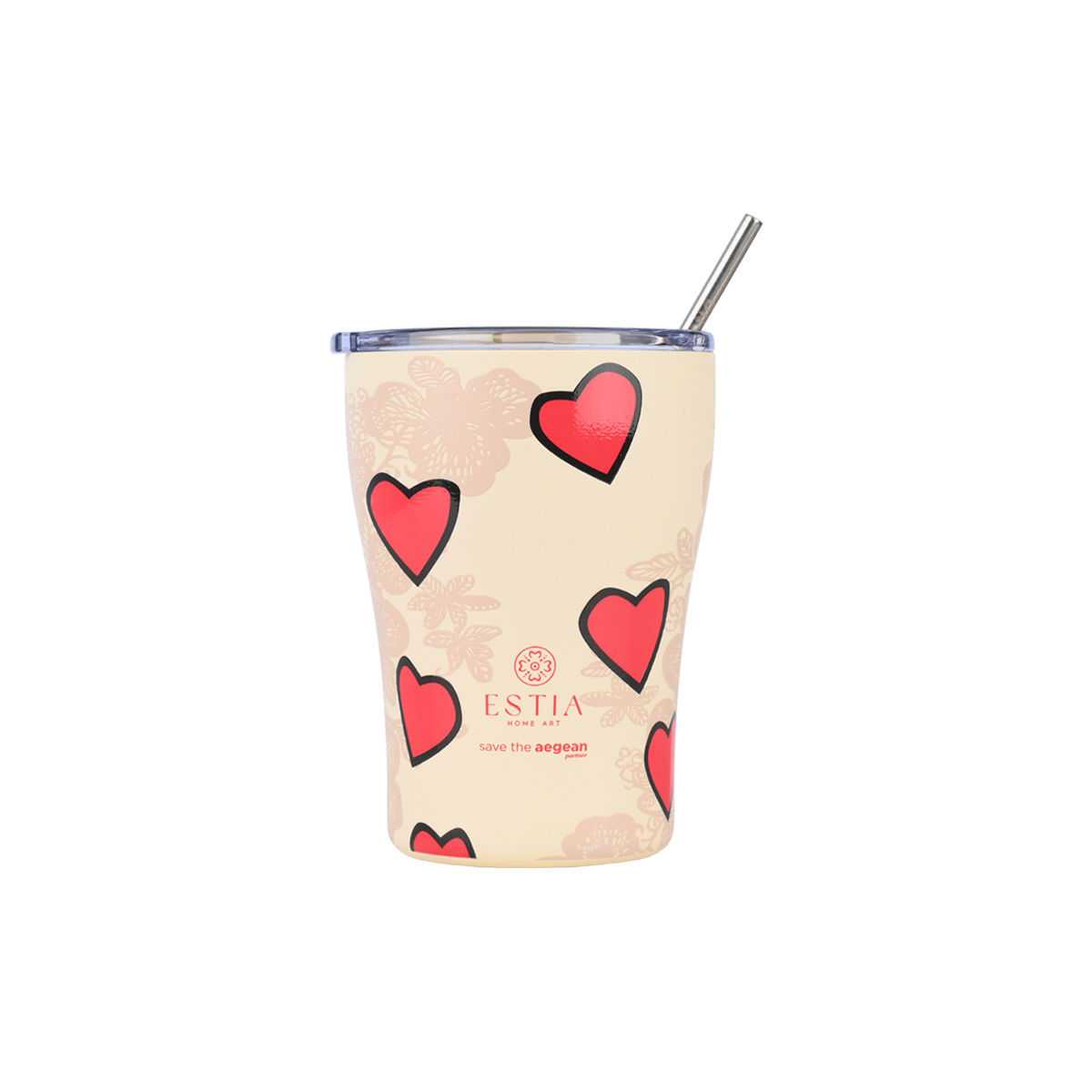 Estia Θερμός Coffee Mug Save The Agean 350ml Tender Lace