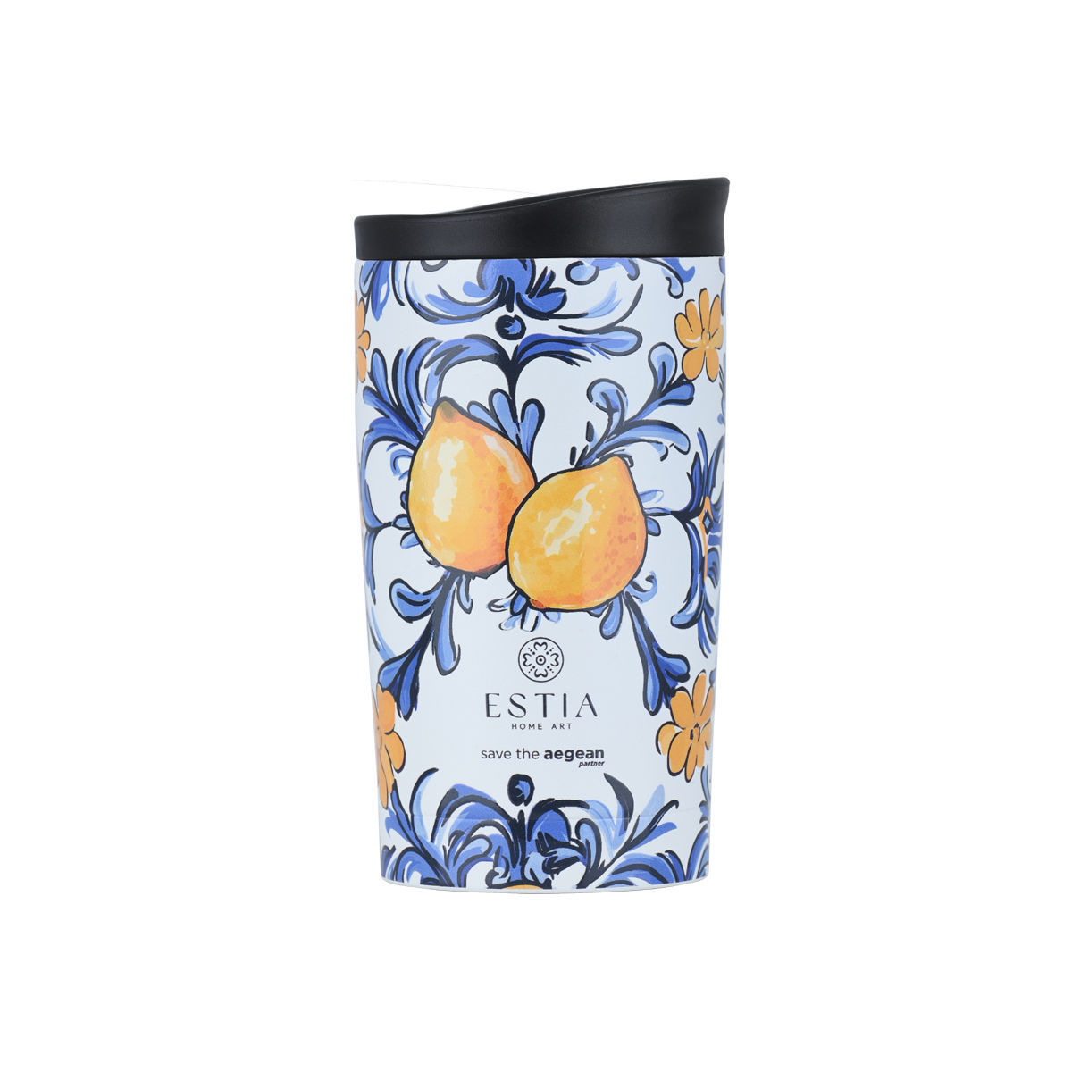 Estia Θερμός Travel Mug Save The Agean 350ml Amalfi Coast