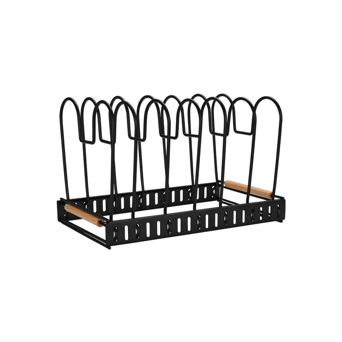 Estia Θήκη με διαχωριστικά BAMBOO ESSENTIALS μεταλλική με χερούλι 30.5x17.7x19cm Μαύρη