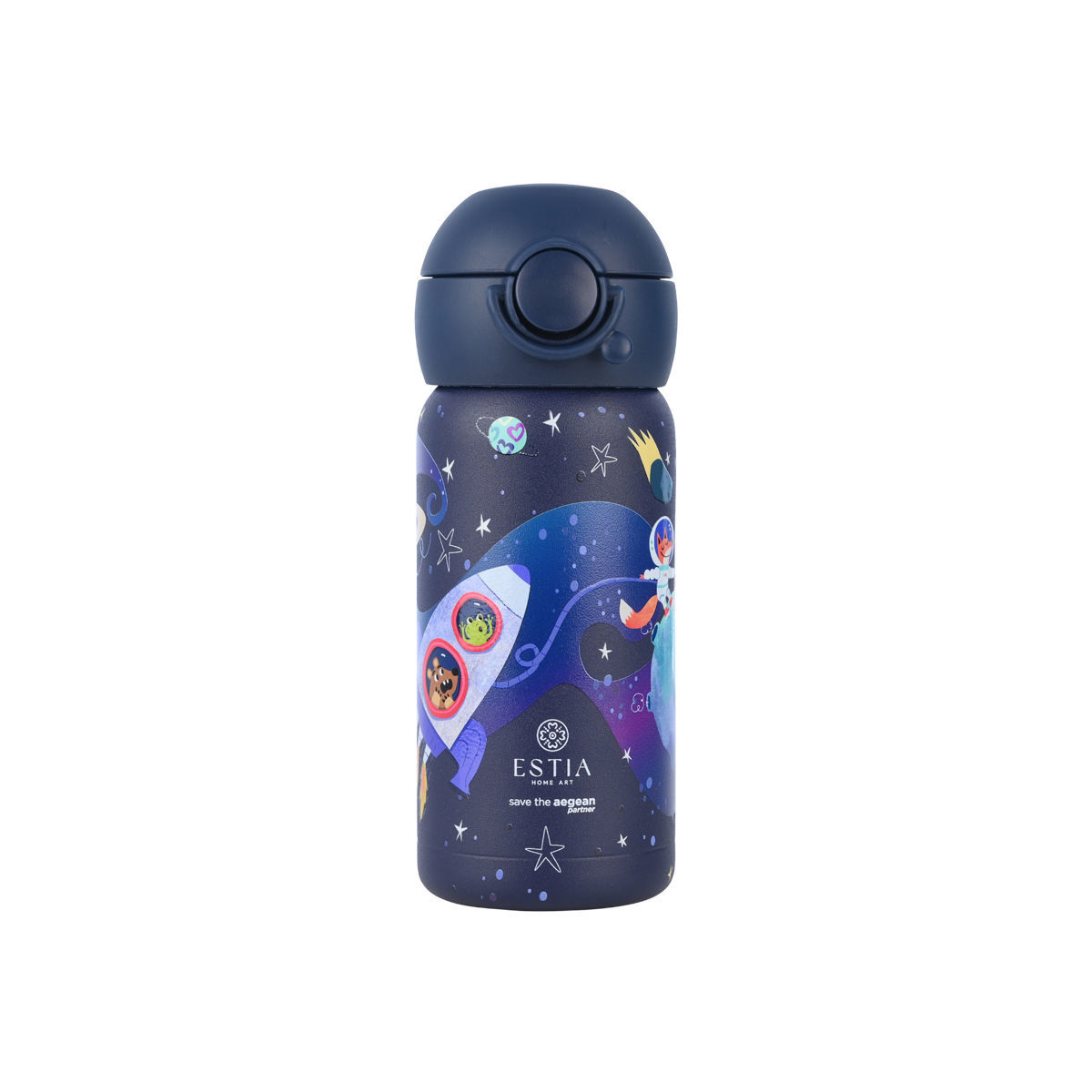Estia Θερμός παιδικό Wonder Bottle Save The Aegean 350ml Solar Jump