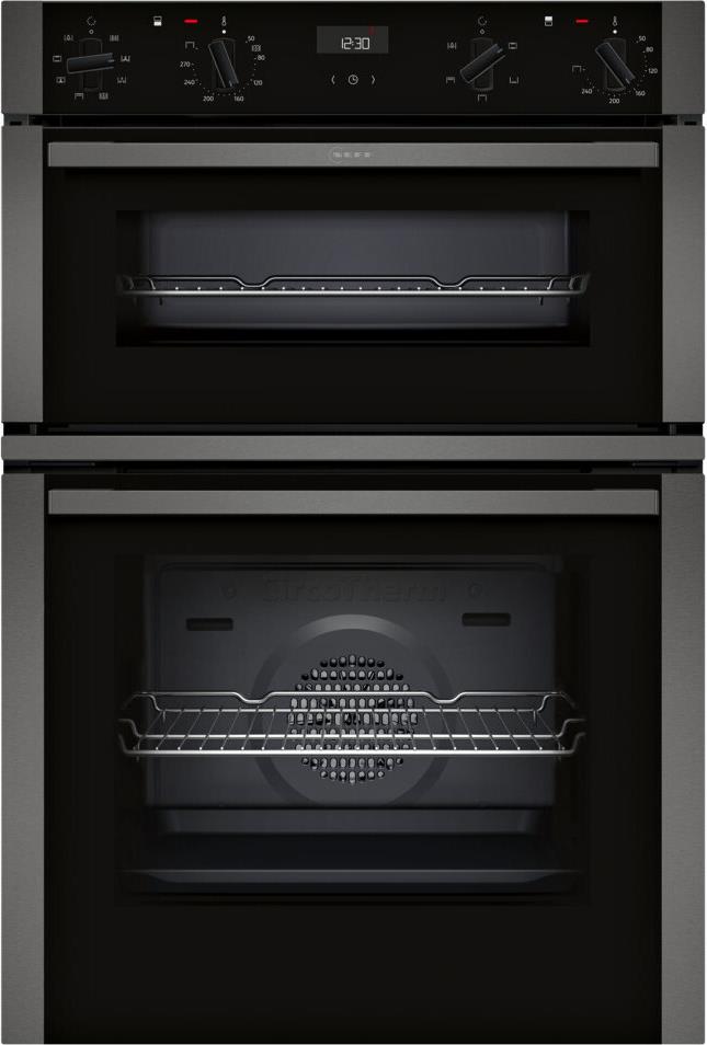 Neff  Διπλός Φούρνος άνω Πάγκου U1ACE2AG3B 71lt Graphite Grey