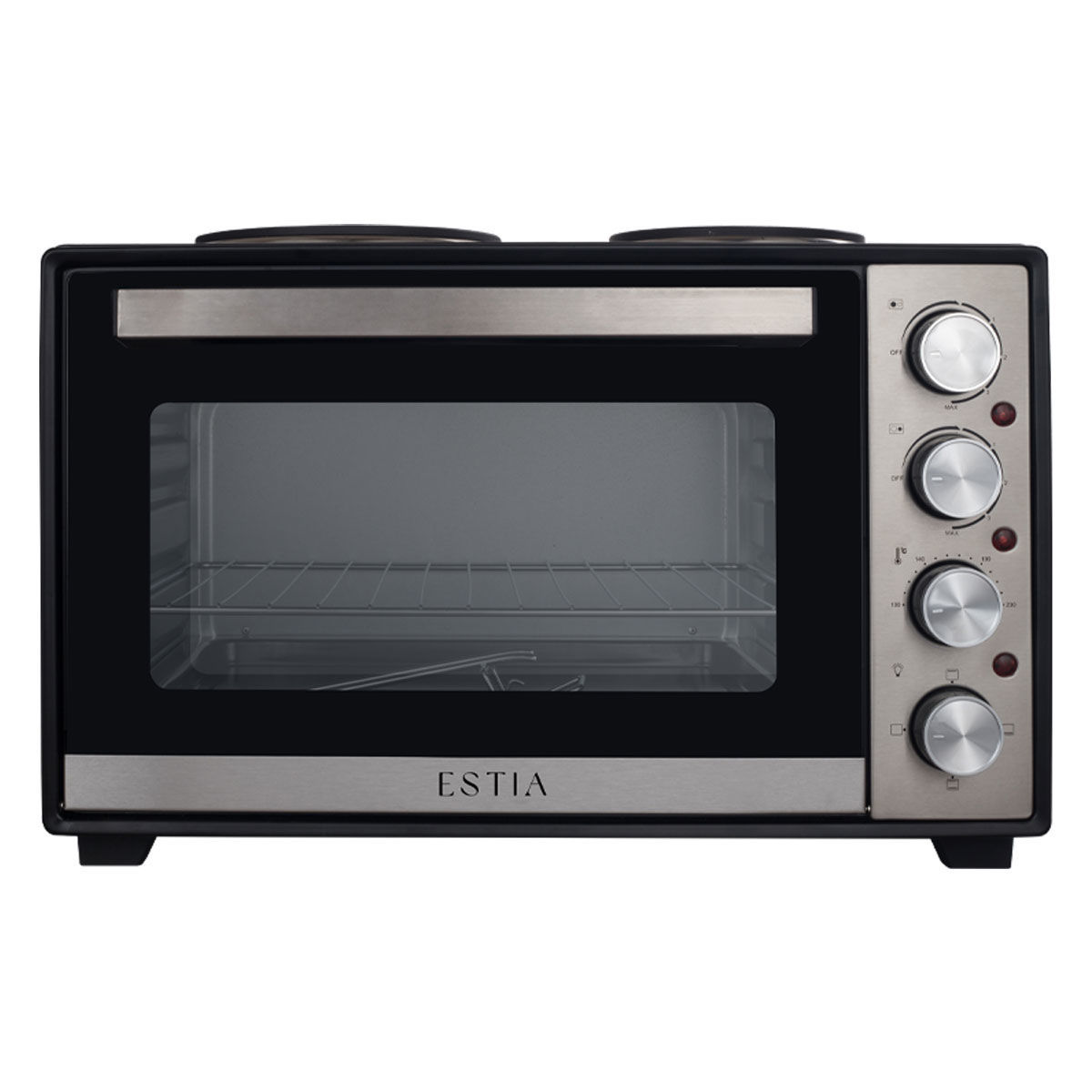 Estia Ηλεκτρικό φουρνάκι MULTICOOK COMPACT 3600w 38lt με 2 εστίες και αντικολλητικό εσωτερικό