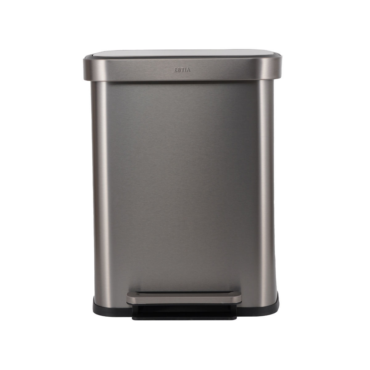 Estia Κάδος απορριμάτων FLATOP Soft Close 50lt Μάτ Inox