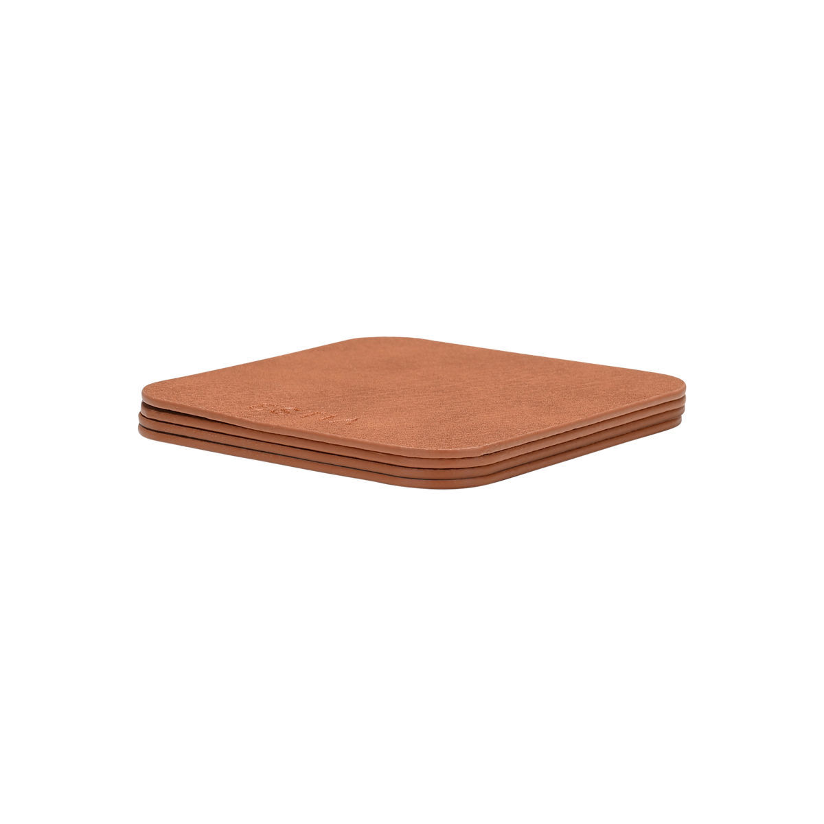 Estia Σουβέρ ALLURE PVC 10x10cm Καφέ Σετ 4 τεμ.