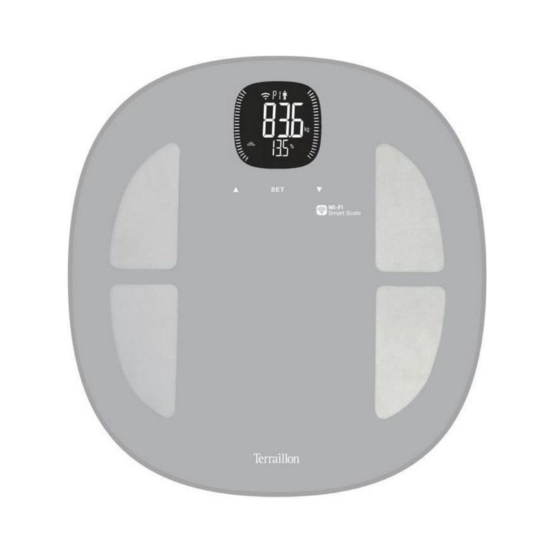 Terraillon Ζυγαριά μπάνιου GR14710 Smart Ασημί Master Fit με λιπομετρητή και WiFi