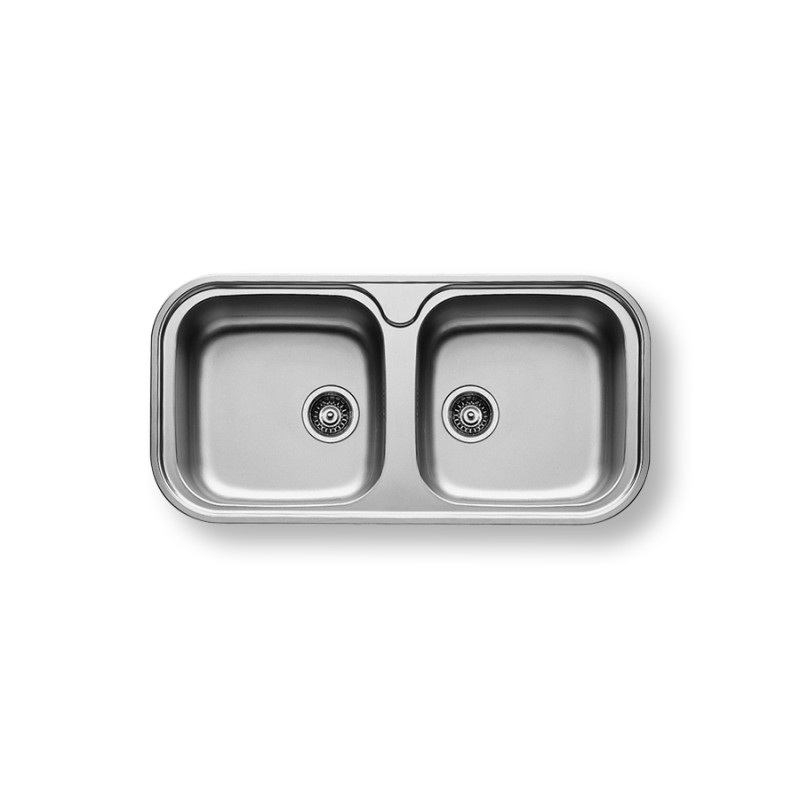 Pyramis Νεροχύτης Ένθετος Λείος Jumbo Twin (96Χ48) 2B 108718201