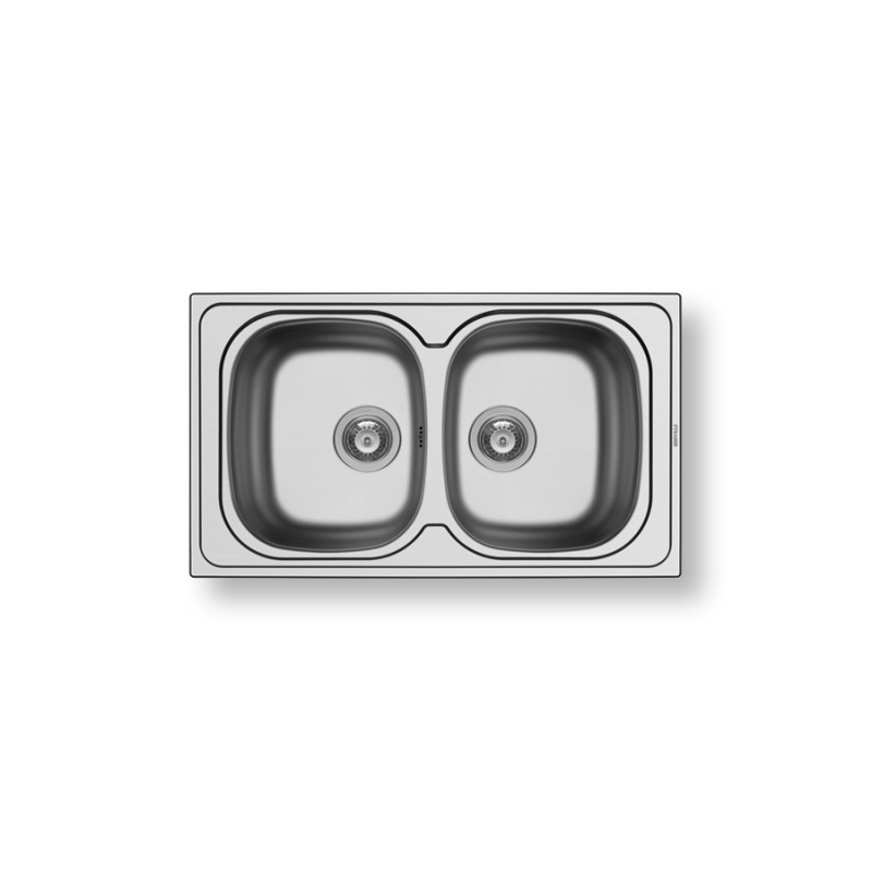 Pyramis Νεροχύτης Ένθετος Λείος Sparta (86X50) 2B 100133001