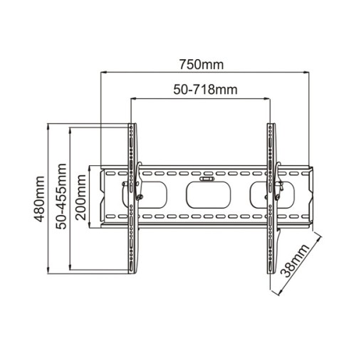 DMP Βάση τοίχου PLB118M για TV 32'' - 55''