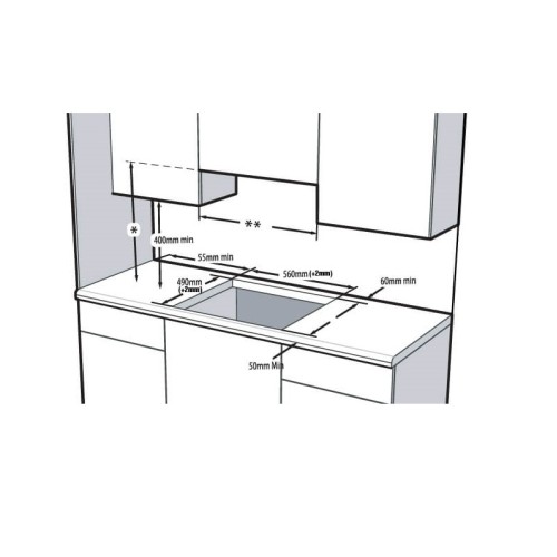 Beko Εστία Μη Αυτόνομη Κεραμική HUC 64001 X (60cm)