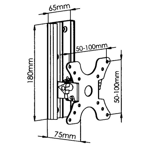 DMP Βάση τοίχου LCD300 για TV 13'' - 24''