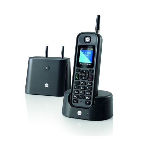 Motorola Αδιάβροχο Ασύρματο Τηλέφωνο O-201 Black 14587-9267