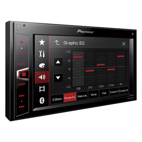 Pioneer Car Audio MVH-AV290BT 2-DIN Mechaless Οθόνη Multimedia 6,2'' Bluetooth