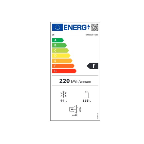 LG Ψυγείο Δίπορτο GTB382SHCZD Full No Frost