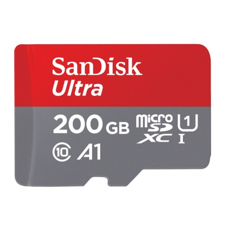 Sandisk Κάρτα Μνήμης Ultra Android microSDXC 200GB + SD Ad CL.10 100MB/s (SDSQUAR-200G-GN6MA)(533378)
