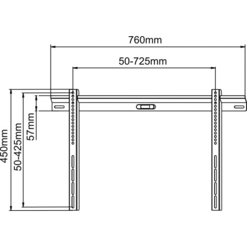 DMP Βάση τοίχου PLB114M για TV 30'' - 50''
