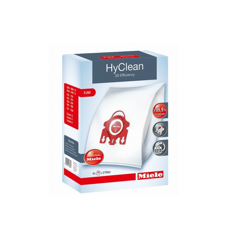 Miele Σακούλες για Ηλεκτρική Σκούπα FJM HyClean 3D Efficiency (4Τμχ)