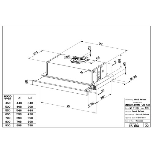 Faber Απορροφητήρας Συρόμενος Telescopic T 3100 WH White 60cm