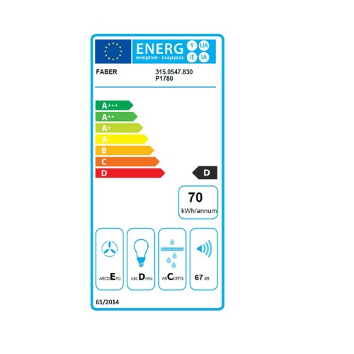 Faber Απορροφητήρας Συρόμενος Telescopic T 3100 WH White 60cm