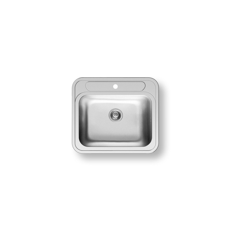 Pyramis Νεροχύτης ένθετος λείος Atria (57.5x50.5) 1B Inox 100081501