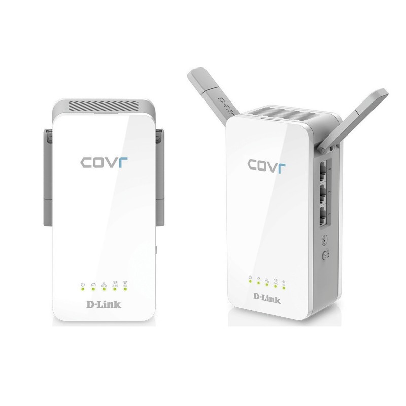 D-Link Range Extender COVR-P2502 - Hybrid Whole Home Wi-Fi System