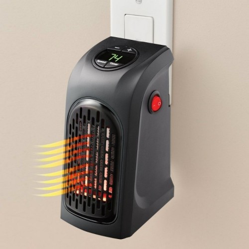 Eco Heater Αερόθερμο Δωματίου-Μπάνιου KLW-007A Black 450 Watt
