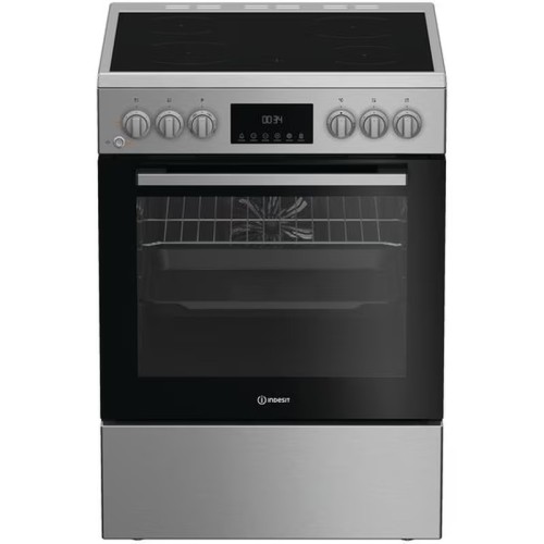 Indesit Ηλεκτρική Κουζίνα Κεραμική I6V8LMX Inox