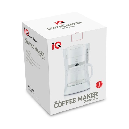 IQ Καφετιέρα Φίλτρου White Line CM-150 600W
