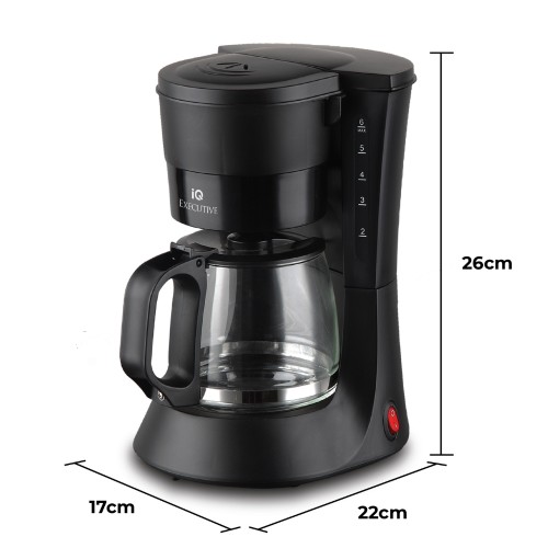 IQ Καφετιέρα Φίλτρου Executive CM-150 600W Black