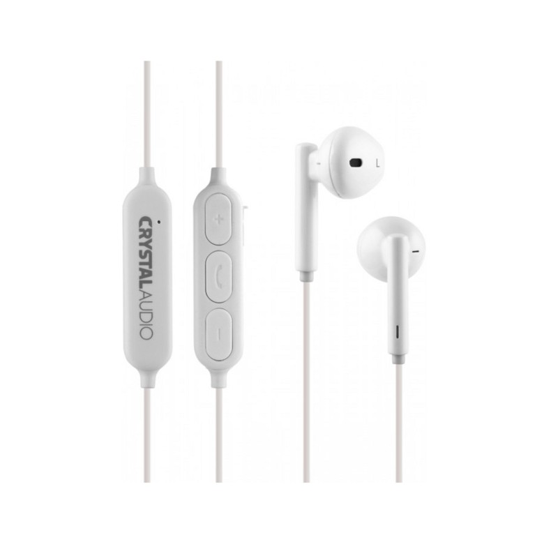 Crystal Audio Ακουστικά In-Ear Bluetooth Handsfree BIE-02-W (381421) White