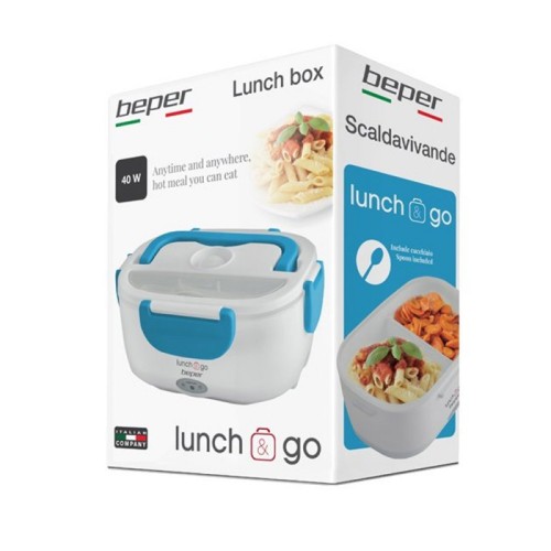 Beper Θερμαινόμενο Δοχείο Φαγητού 650ml/450ml 40W 90.920A Blue