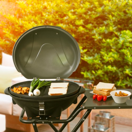 First Austria Πτυσσόμενη Ηλεκτρική Ψησταριά με Ρόδες και Καπάκι FA-5350-1 (199199-0026)