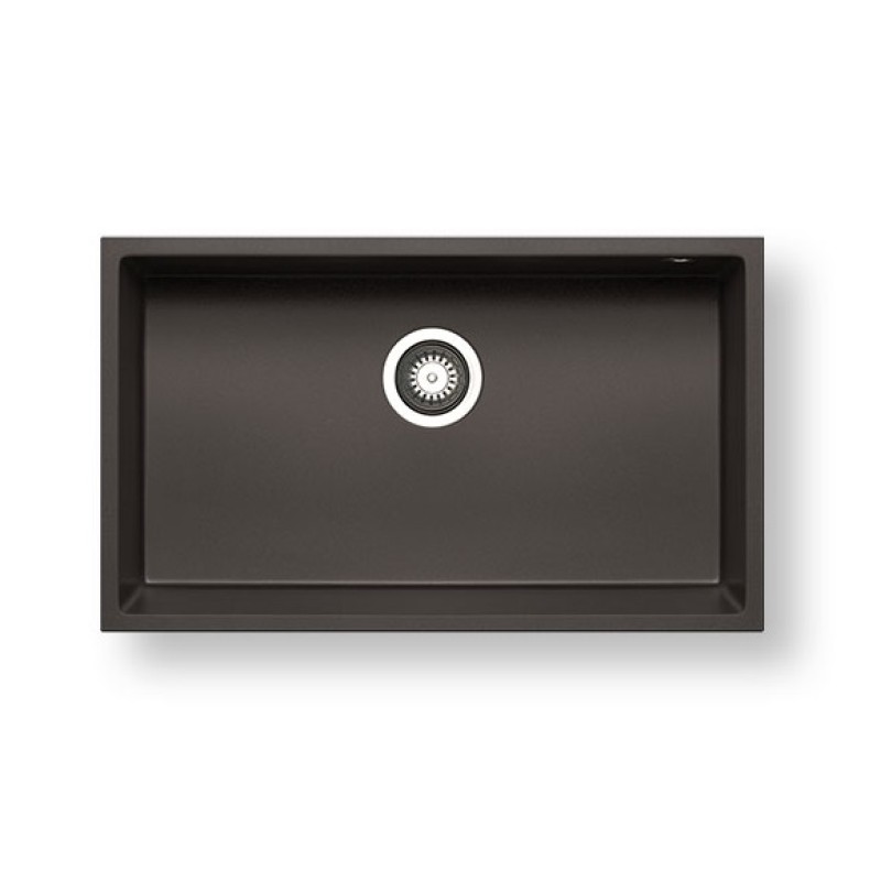 Pyramis Νεροχύτης Υποκαθήμενος Pyragranite Tetragon 1B 70x40 Carbon (070068411)